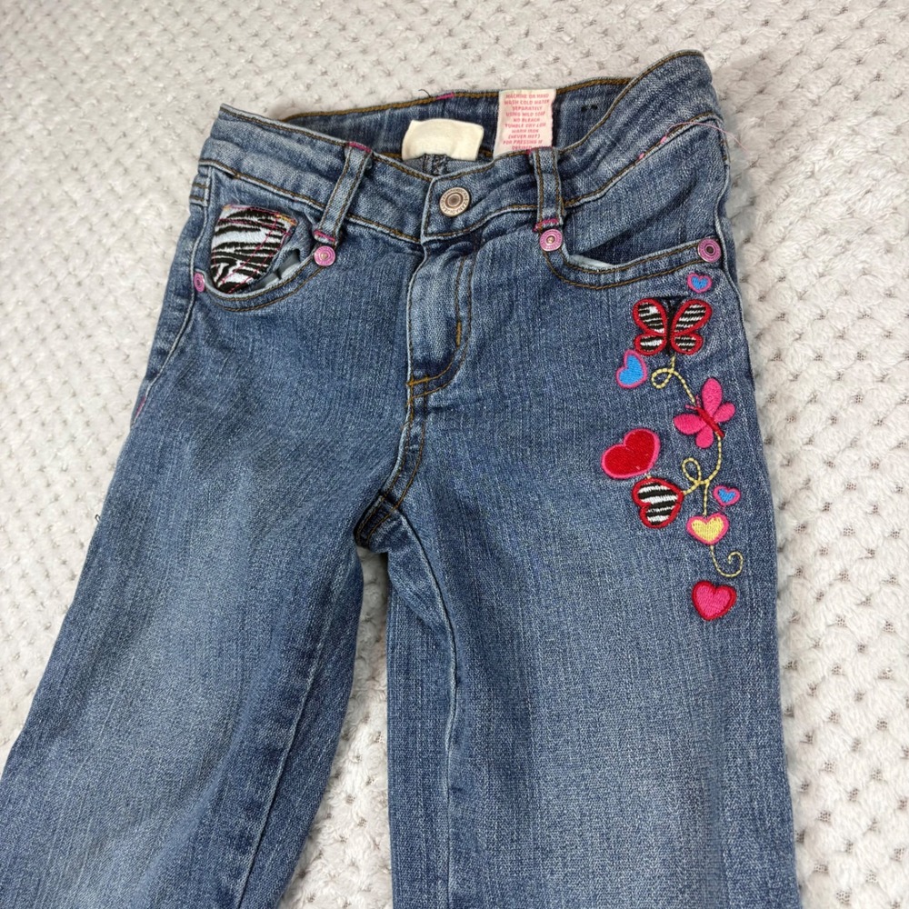Zana Di Y2K embroidered girls jeans, size 5